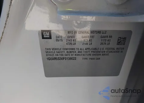 2015 Cadillac Cts Luxury from USA, damaged, VIN 1G6AR5S36F0138622